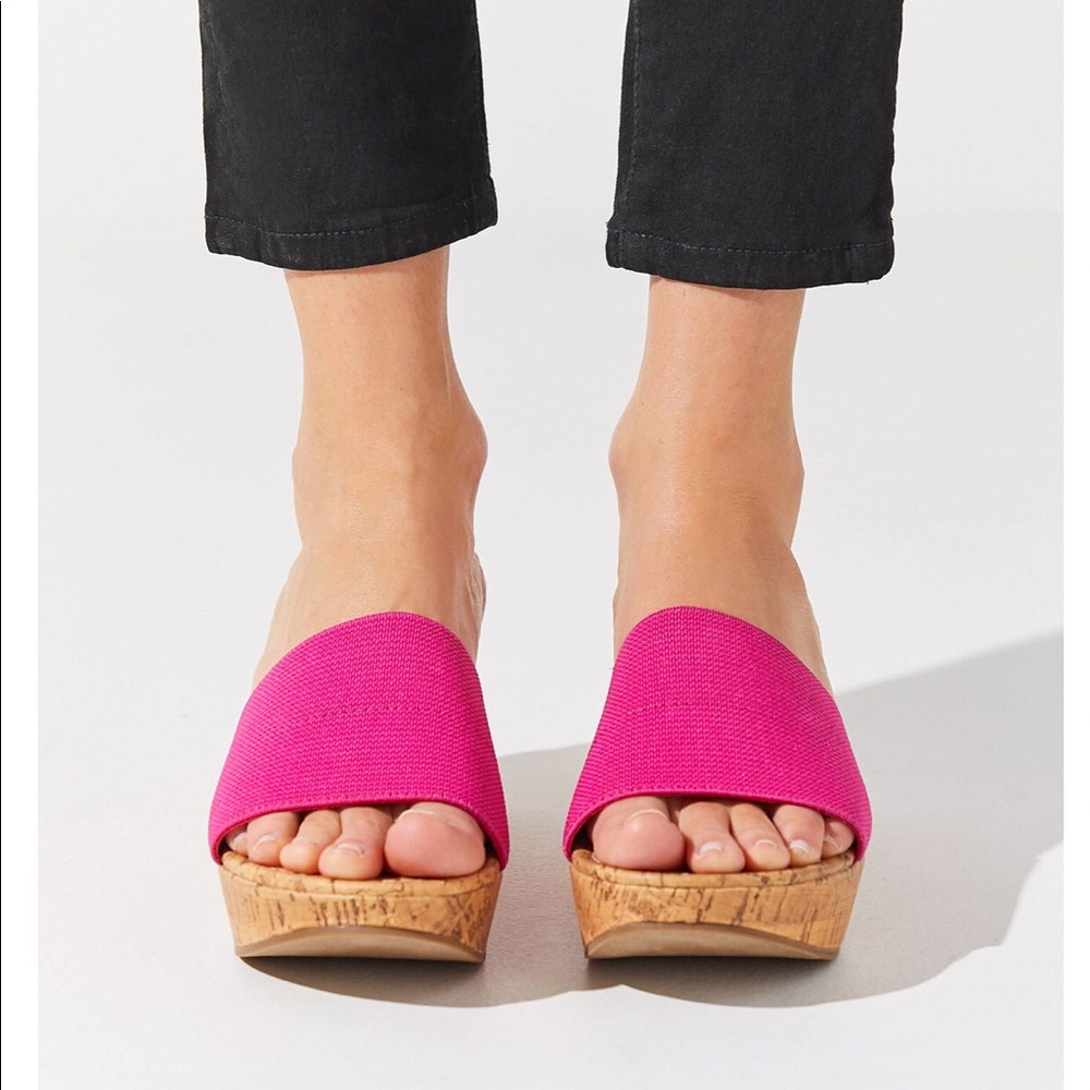 NWT Urban Outfitters Heather Wedge Sandals Size 9 - Picture 4 of 8
